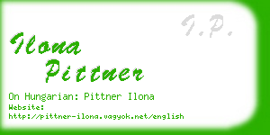 ilona pittner business card